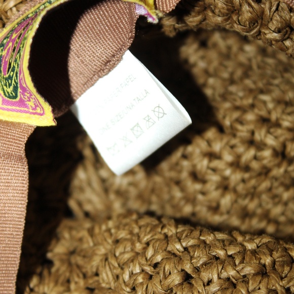 Scala Handcrafted Wide Brim Floppy Hat. Sz. One Size main image 3
